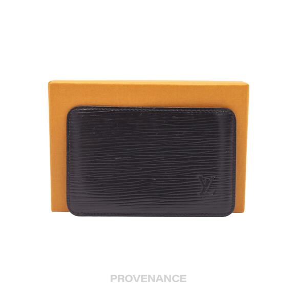 🔴 Louis Vuitton Card Holder Wallet - Black Epi Leather - Picture 1 of 6